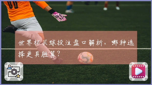 世界杯买球投注盘口解析，哪种选择更具胜算？